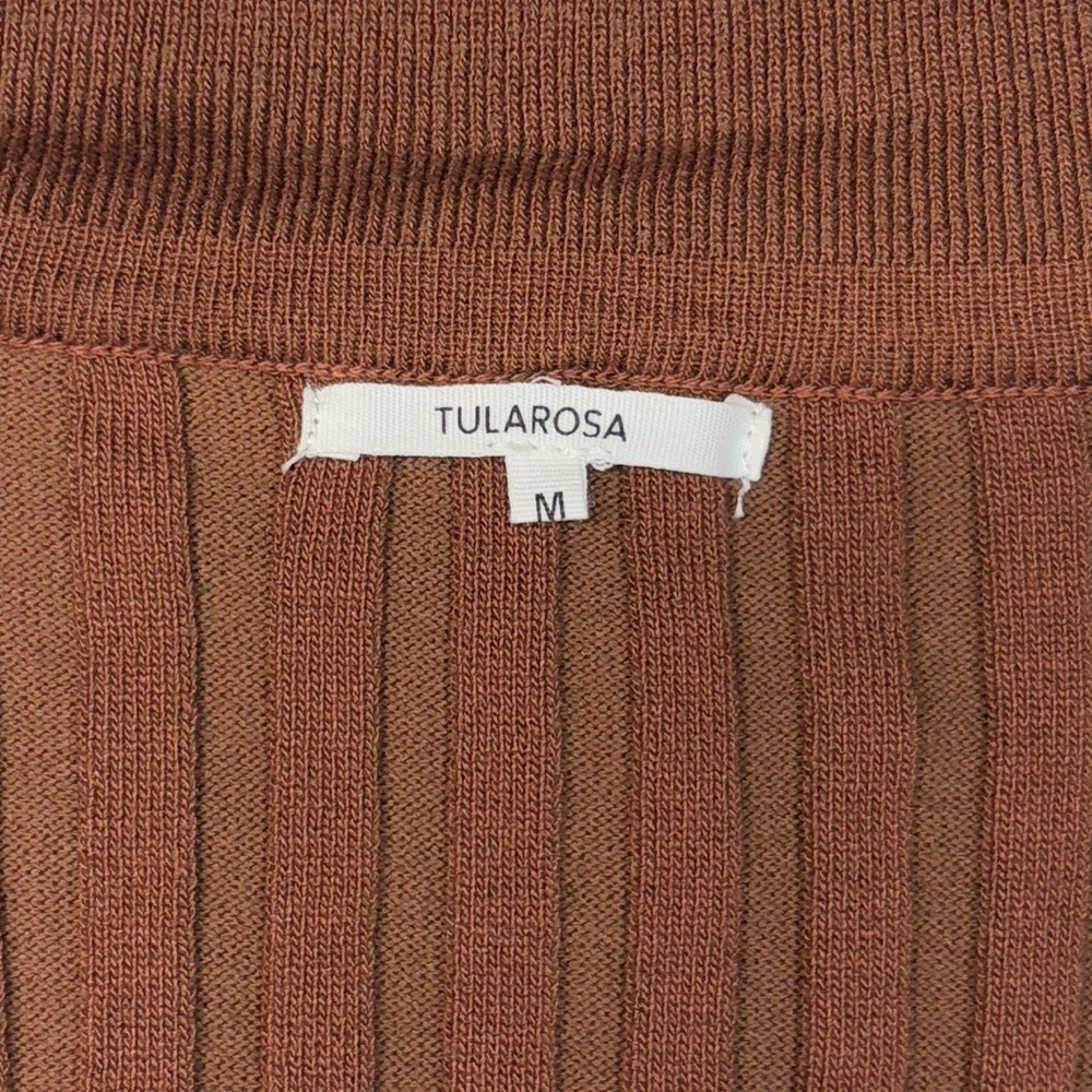 Tularosa | Brown Ribbed Knit Dress - Picture 4 of 6